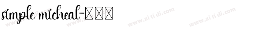 simple micheal字体转换